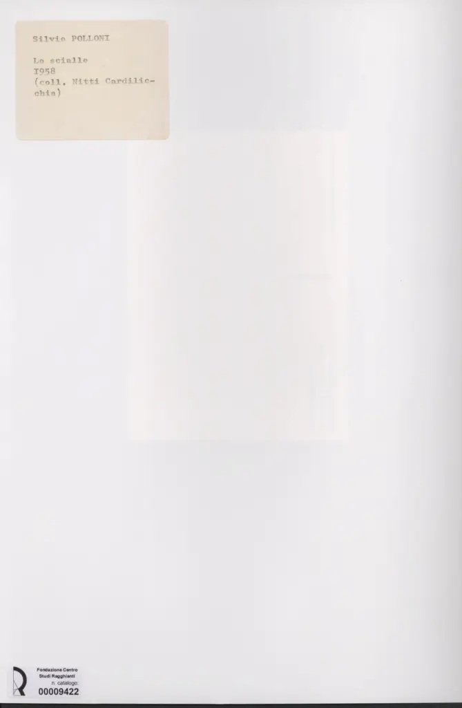 Anonimo , Polloni, Silvio - sec. XX - Lo scialle , retro