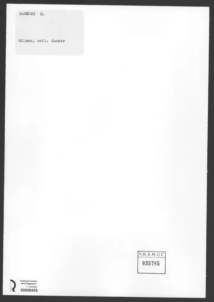 Anonimo , Ranzoni, Daniele - sec. XIX - Ritratto , retro