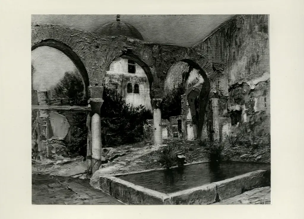 Sartorio, Giulio Aristide , La tomba del Saladino a Damasco