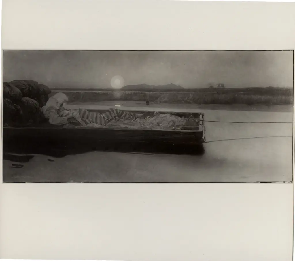 Sartorio, Giulio Aristide , Alba lunare nelle paludi