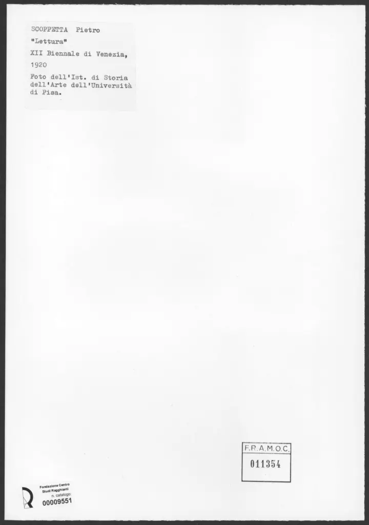 Universit&agrave; di Pisa. Dipartimento di Storia delle Arti , retro