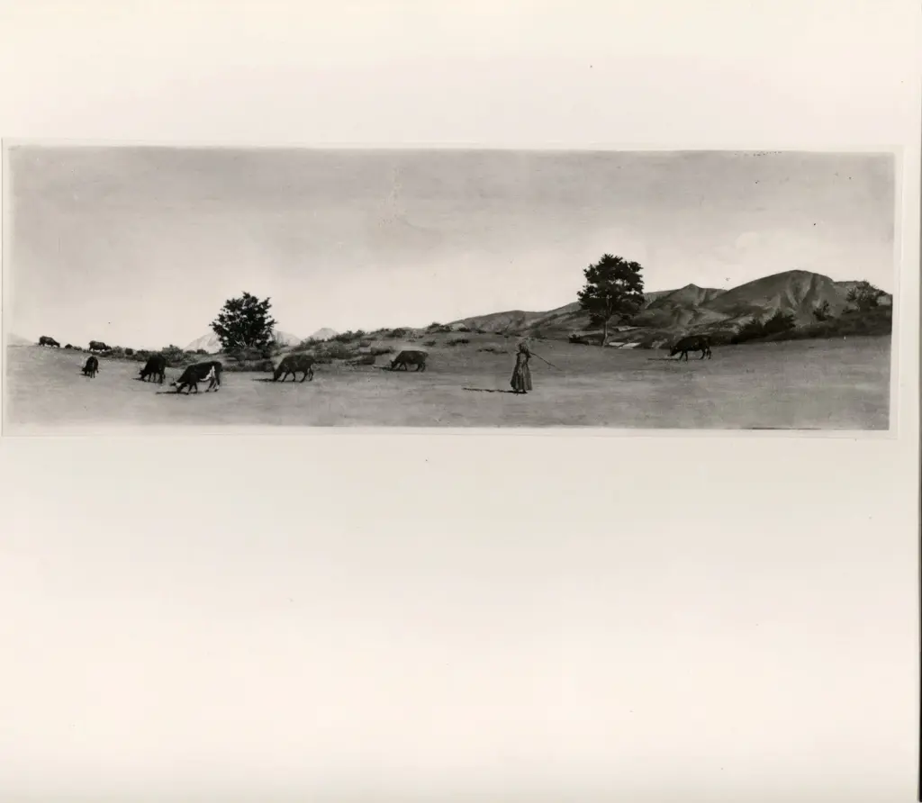 Sernesi, Raffaello , Pascolo a S. Marcello