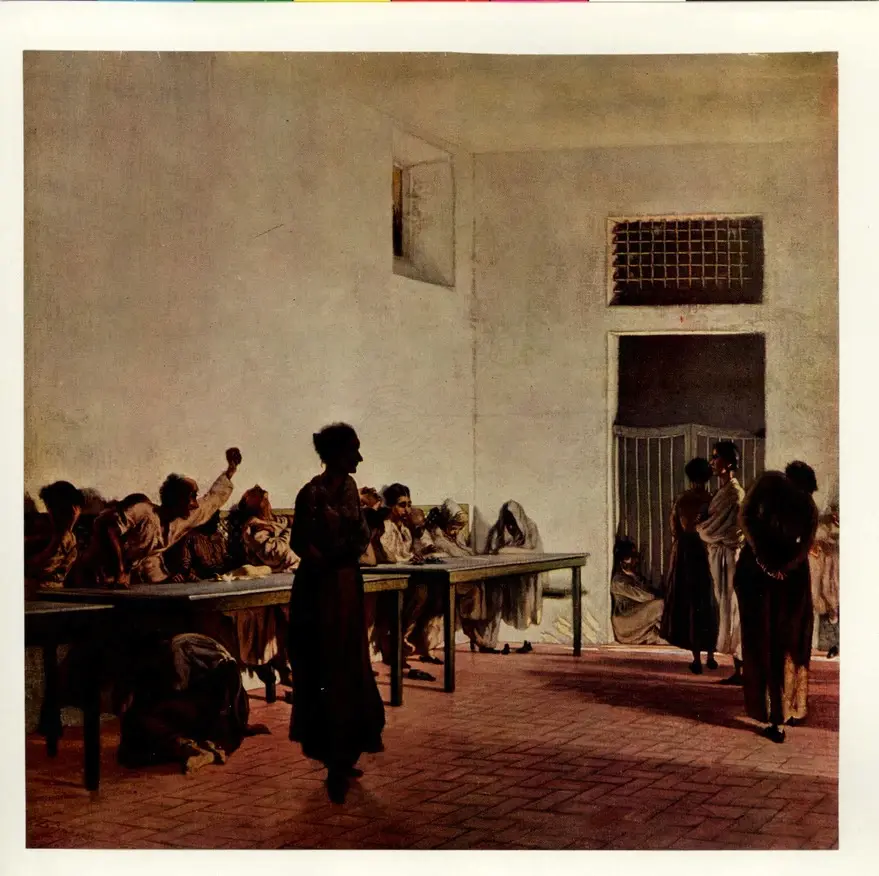 Anonimo , Signorini, Telemaco - sec. XIX - La sala delle agitate a San Bonifacio , fronte