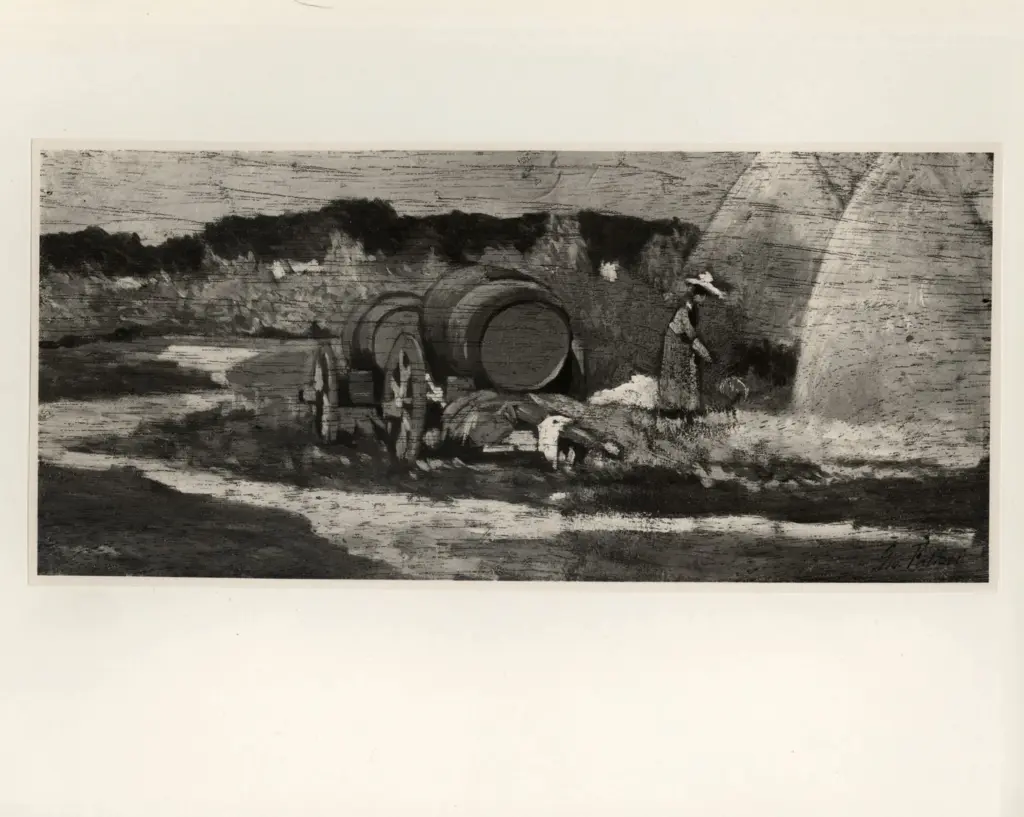 Anonimo , Fattori, Giovanni - sec. XIX -Le botti rosse , fronte