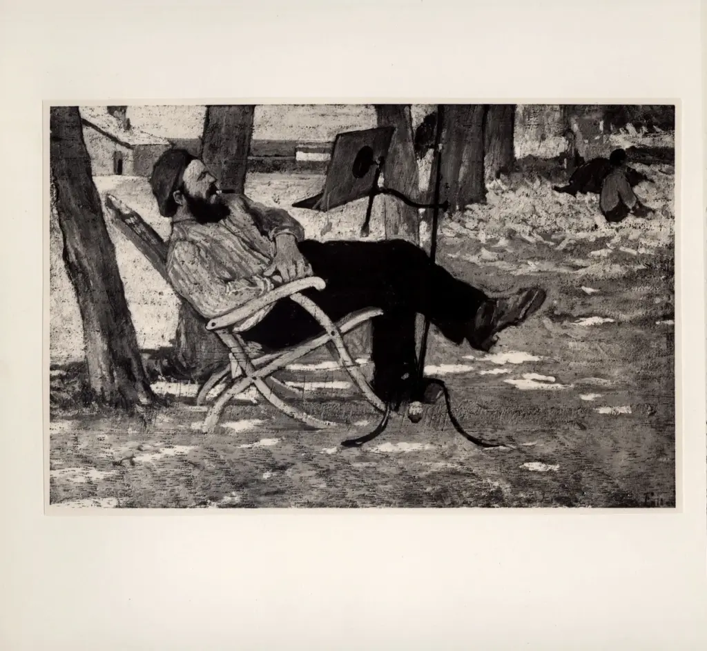 Anonimo , Fattori, Giovanni - sec. XIX - Diego Martelli a Castiglioncello , fronte