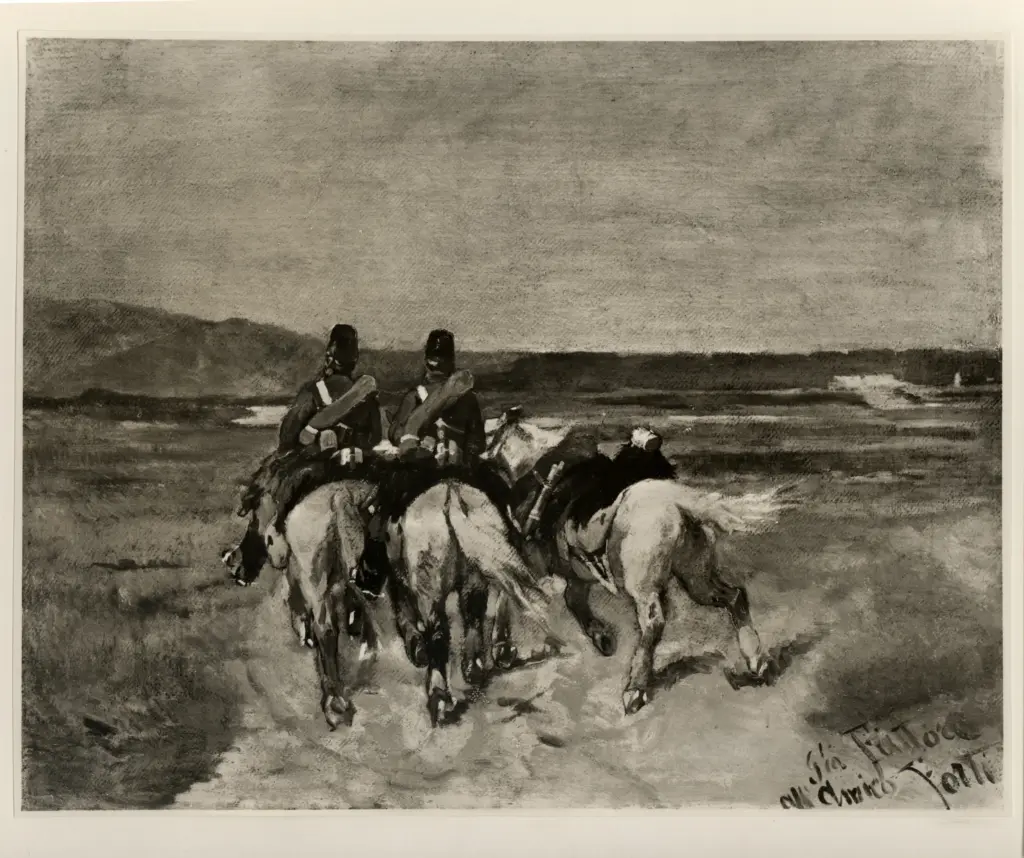 Fattori, Giovanni , Soldati a cavallo