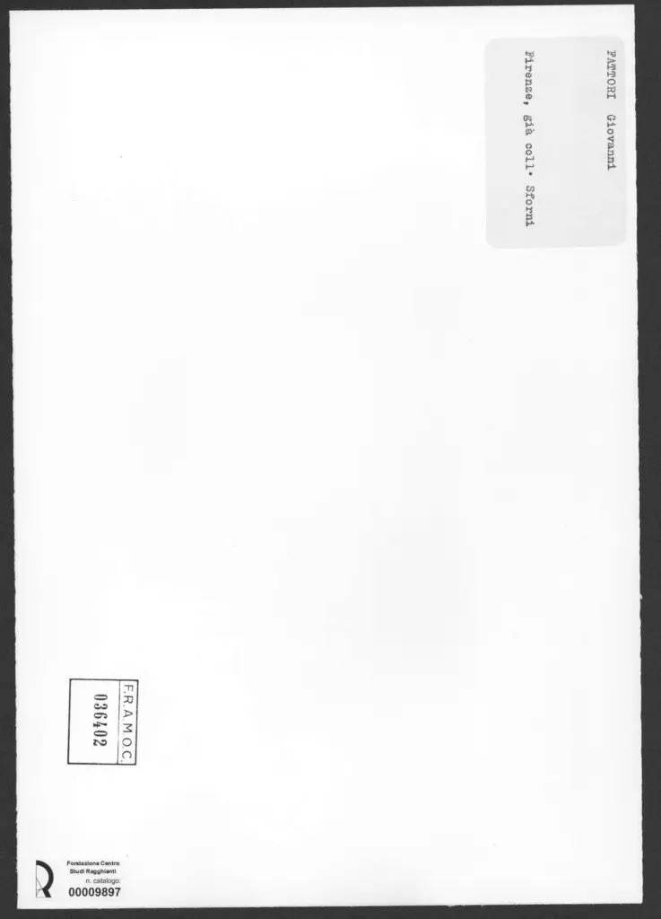 Fattori, Giovanni , retro