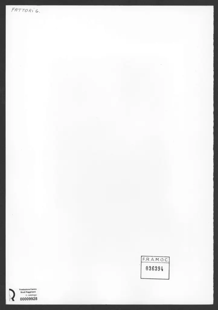 Fattori, Giovanni - - , retro