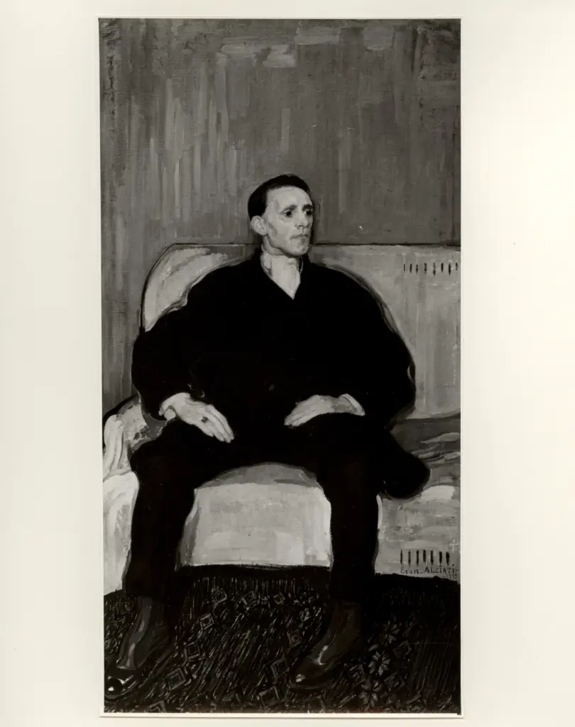 Anonimo , Alciati, Evangelina - sec. XX - Ritratto di uomo , fronte