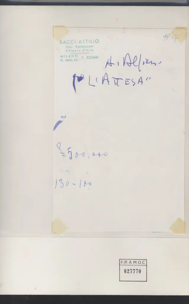 Bacci, Attilio , retro