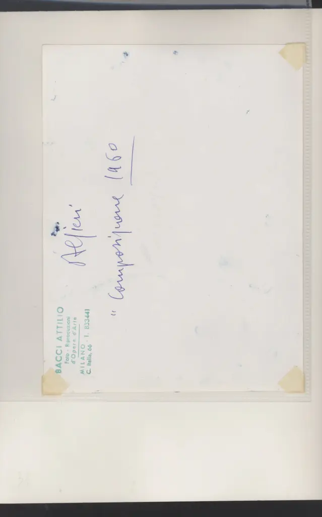 Bacci, Attilio , retro