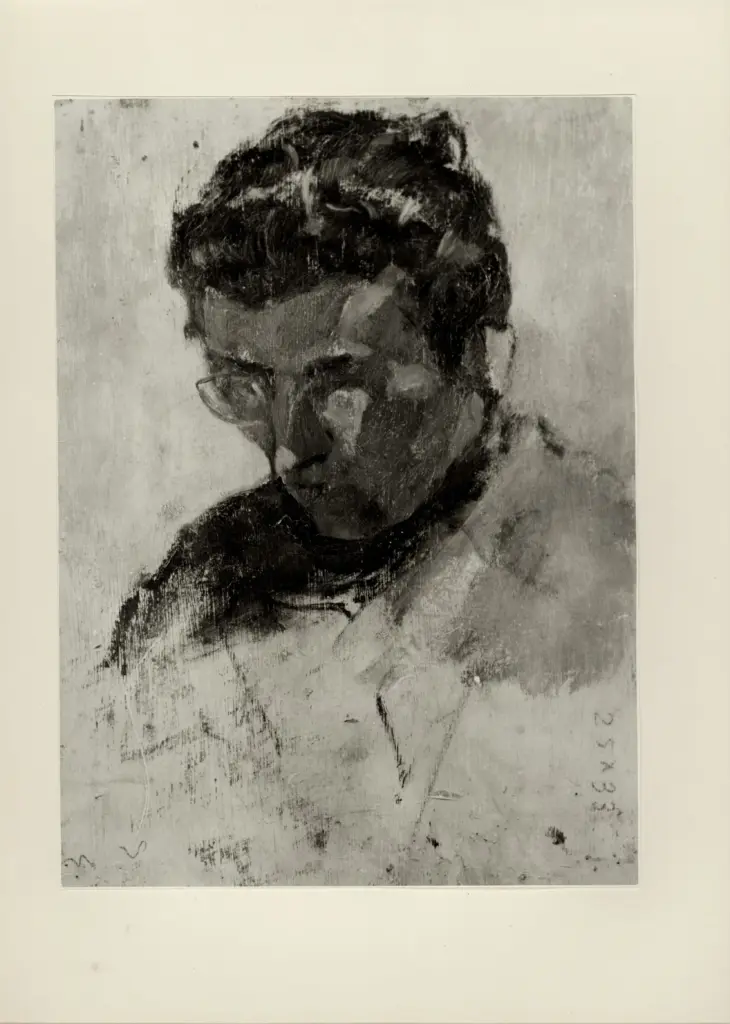 Anonimo , Amighetti, Amighetto - sec. XX - Lo scultore A. Vassallo , fronte