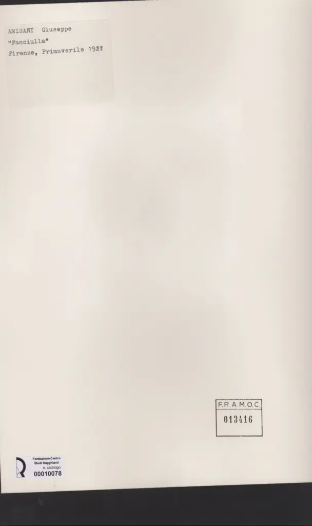 Anonimo , Amisani, Giuseppe - - , retro