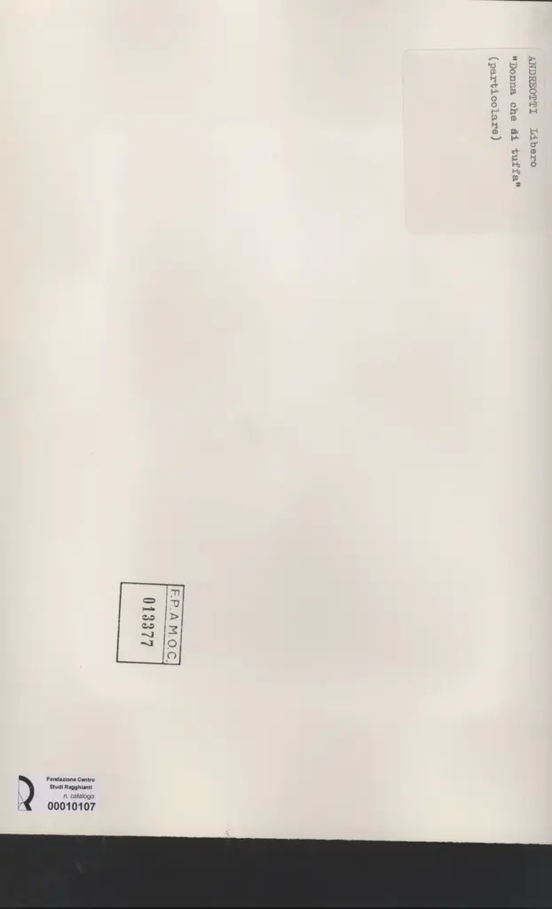 Anonimo, Anonimo , retro