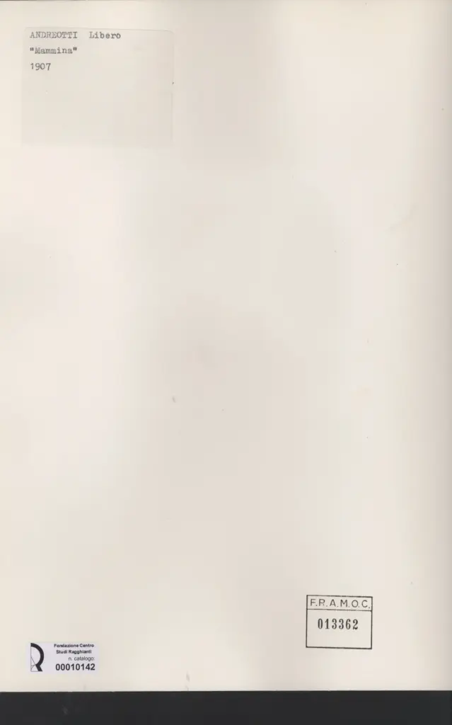 Anonimo, Anonimo , retro