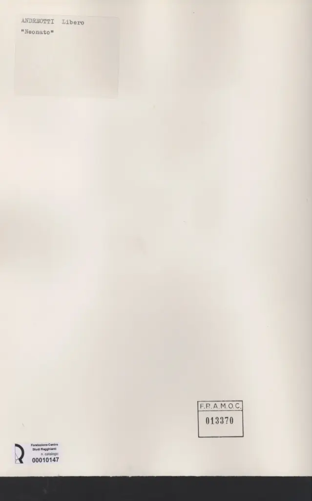 Anonimo, Anonimo , retro