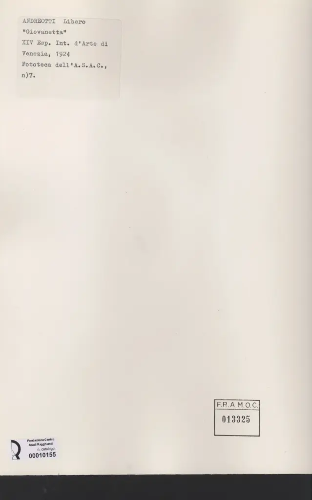 Anonimo, Anonimo , retro