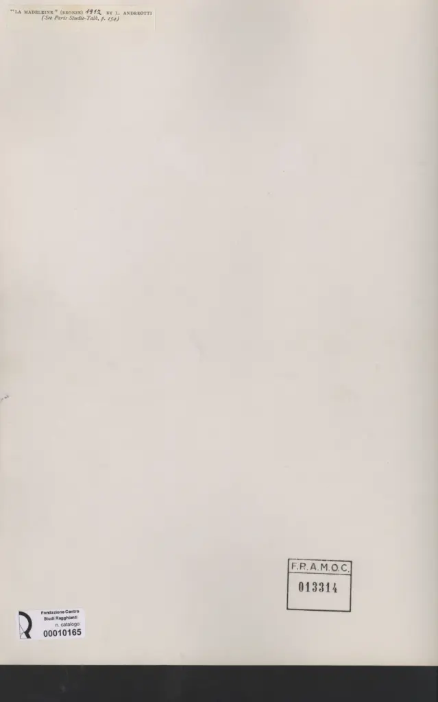 Anonimo, Anonimo , retro