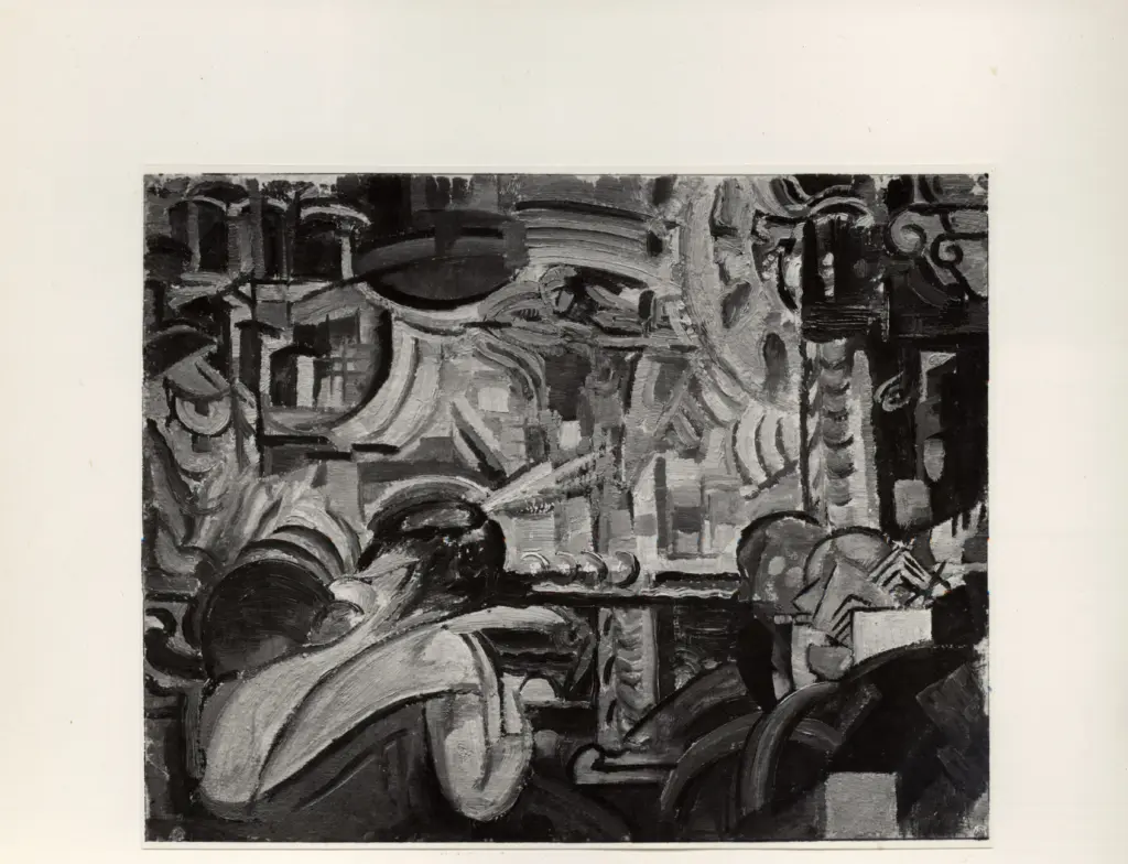 Anonimo , Bacci, Baccio Maria - sec. XX - Il caff&eacute; concerto (Les follies b&eacute;rg&egrave;res) , fronte