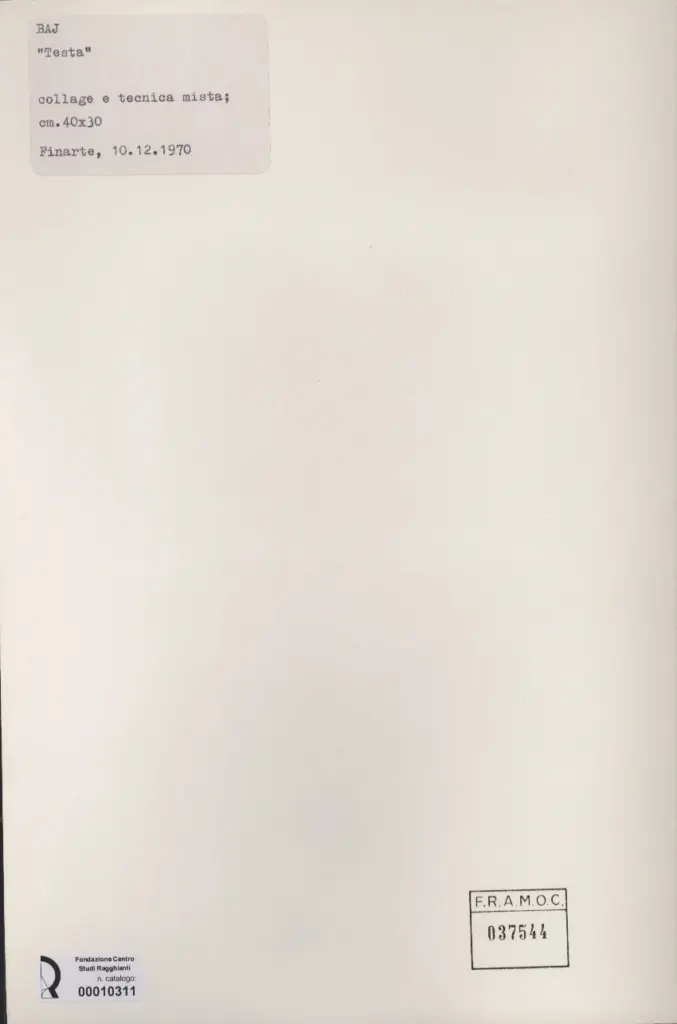 Anonimo, Anonimo , retro