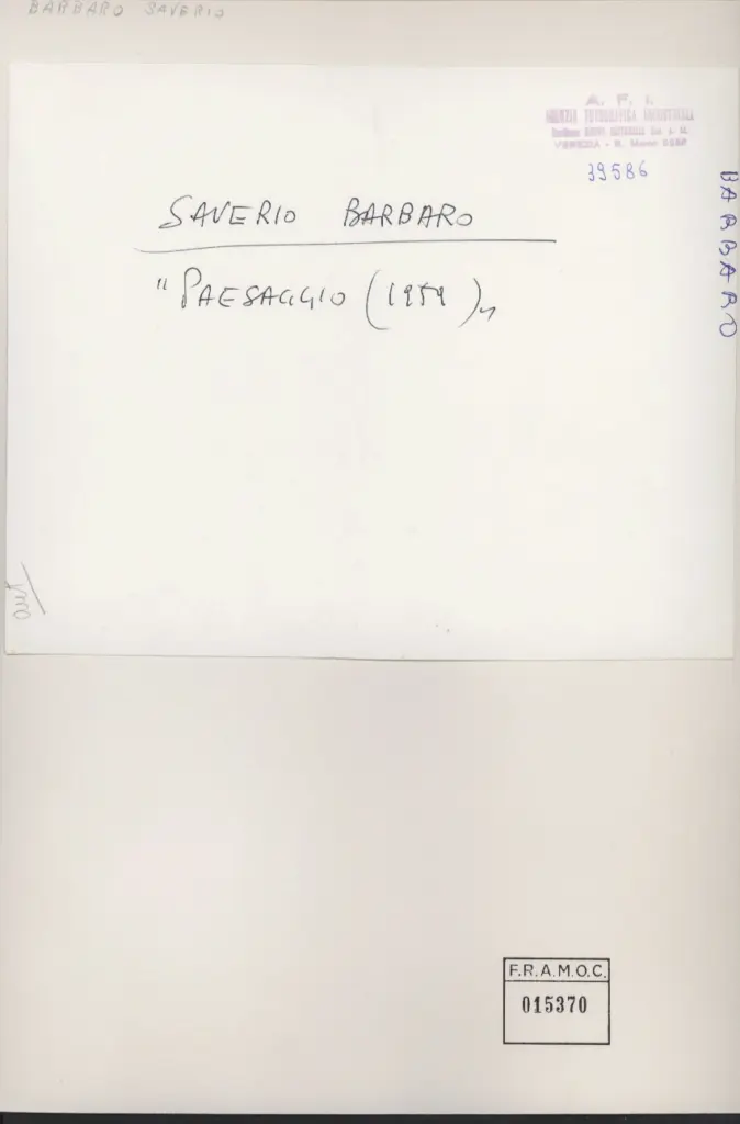 A.F.I. Agenzia Fotografica Industriale , retro