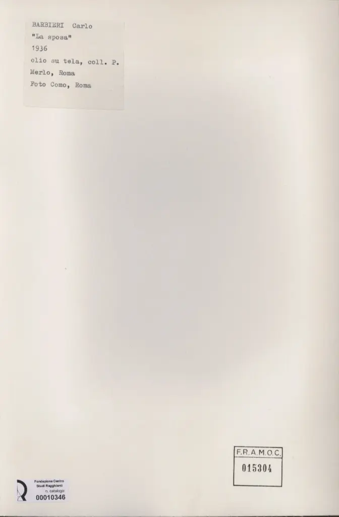 Como, Michele , Barbieri, Carlo - sec. XX - La sposa , retro