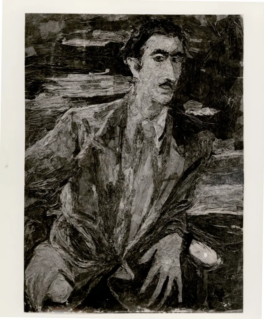 Anonimo , Barbieri, Carlo - sec. XX - Ritratto con cravatta rossa , fronte