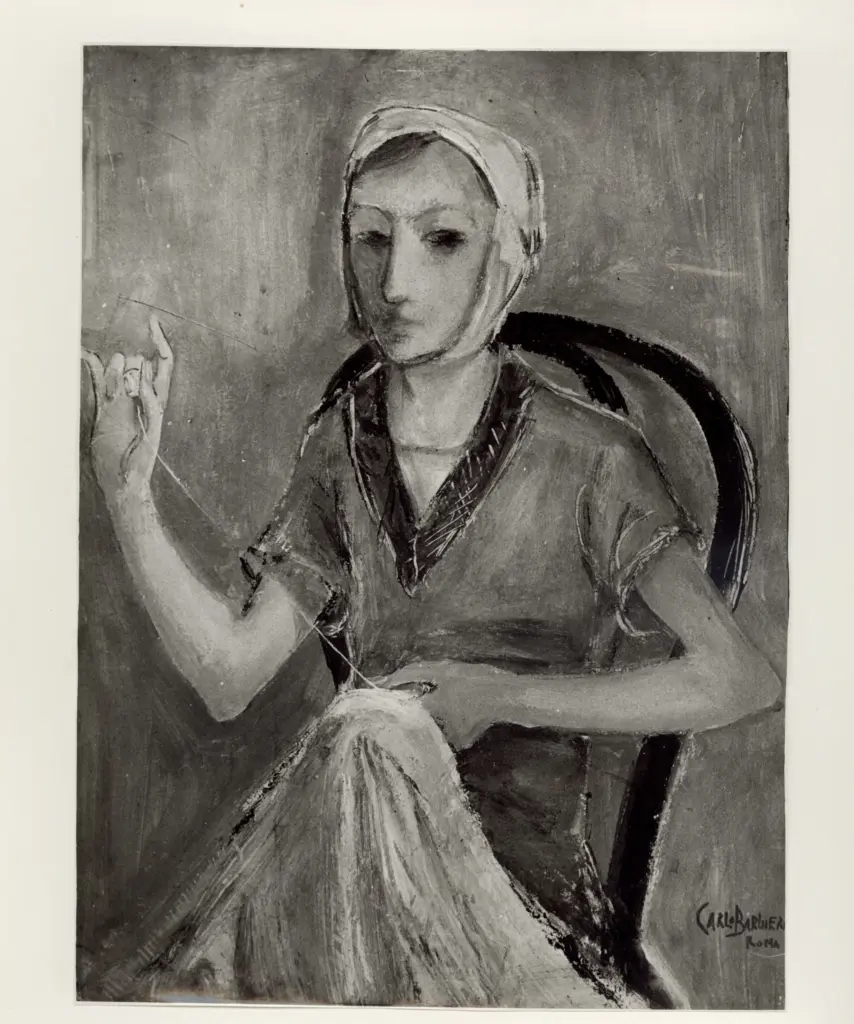 Anonimo , Barbieri, Carlo - sec. XX - Ritratto della sorella , fronte