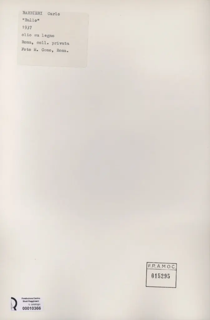 Como, Michele , Barbieri, Carlo - sec. XX - Ballo , retro