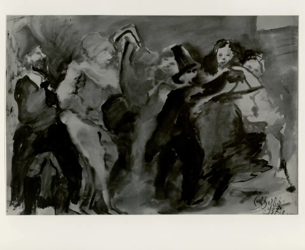 Anonimo , Barbieri, Carlo - sec. XX - Maschere , fronte