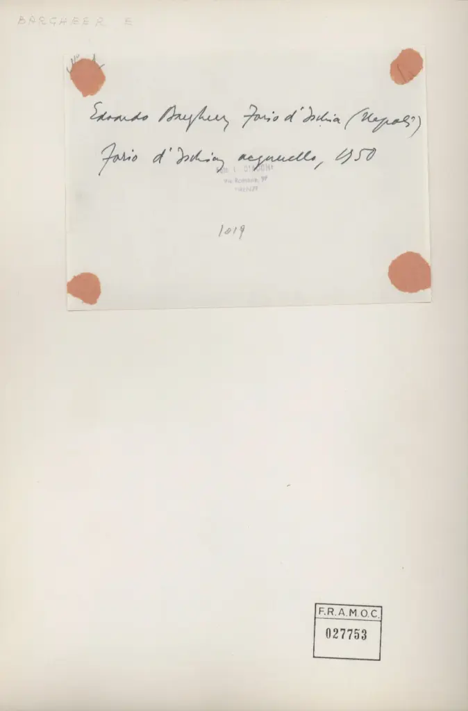 Ciacchi, Leonello , retro