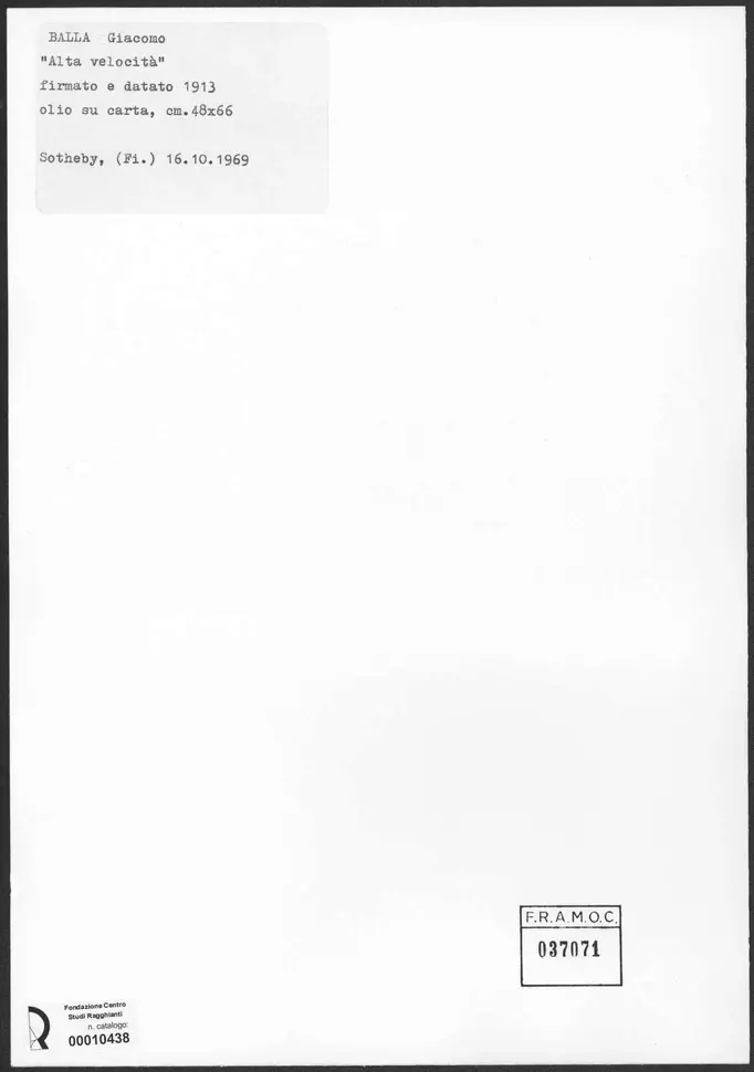 Balla, Giacomo - sec. XX -