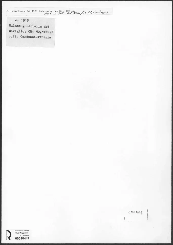 Anonimo , Balla, Giacomo - sec. XX - Estate , retro