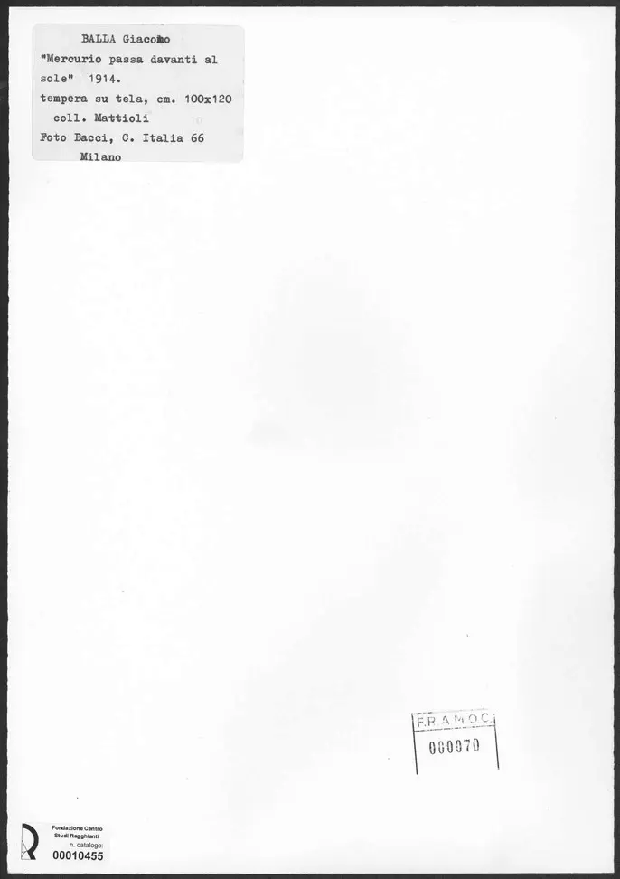 Bacci, Attilio , retro