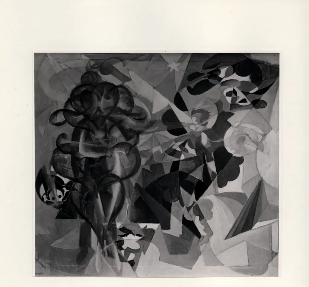 Anonimo , Balla, Giacomo - sec. XX - Composizione futurista , fronte