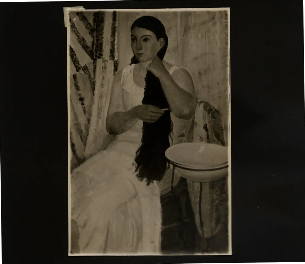 Barill&agrave;, Pietro , Donna che pettina