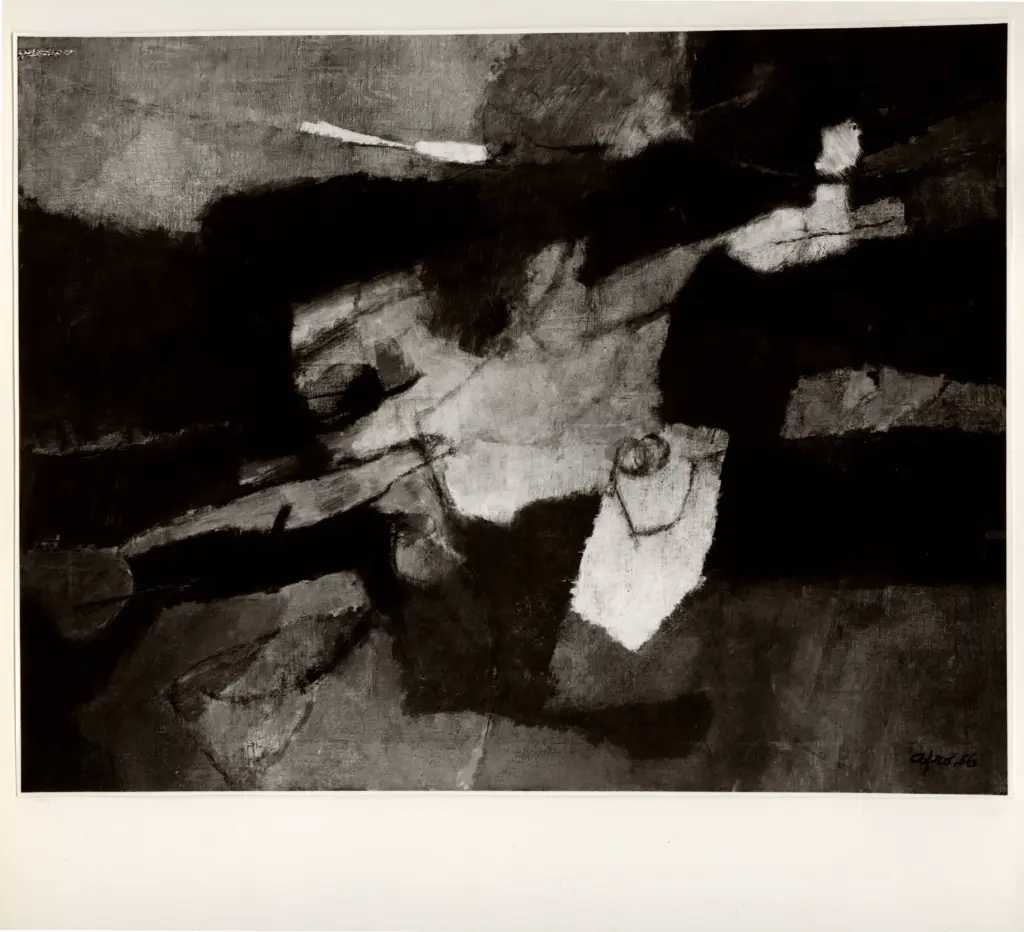 Anonimo , Basadella, Afro - sec. XX - Stagione nell'Ovest , fronte