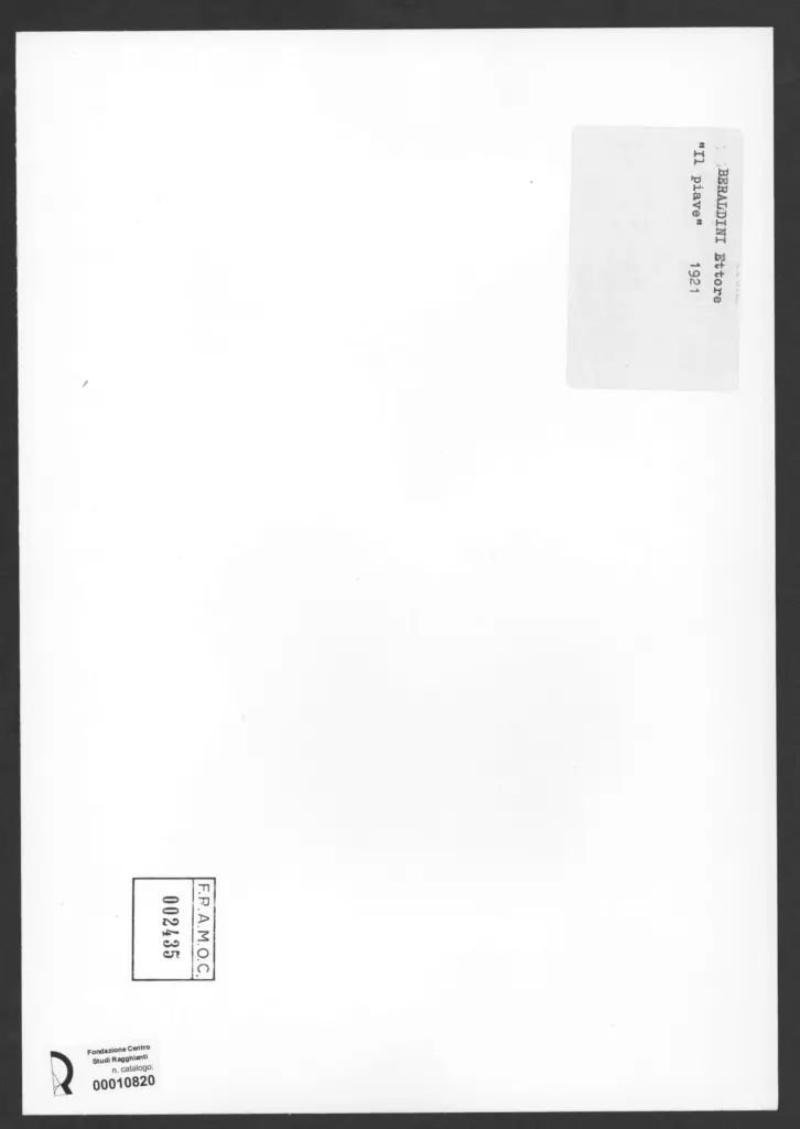 Beraldini, Ettore - - , retro