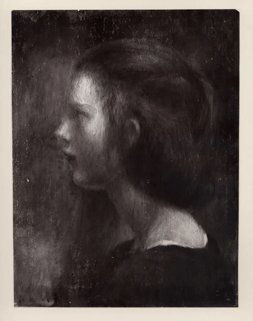 Anonimo , Bernasconi, Ugo - sec. XX - Profilo di giovinetta , fronte