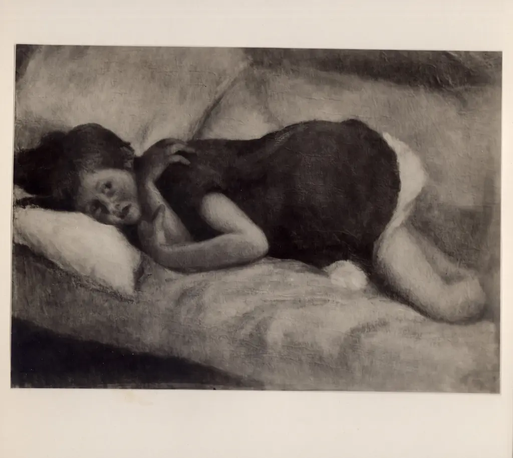 Anonimo , Bernasconi, Ugo - sec. XX - Bambina febbricitante , fronte