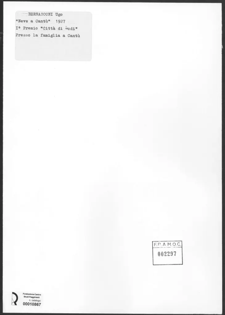 Bernasconi, Ugo - sec. XX - , retro