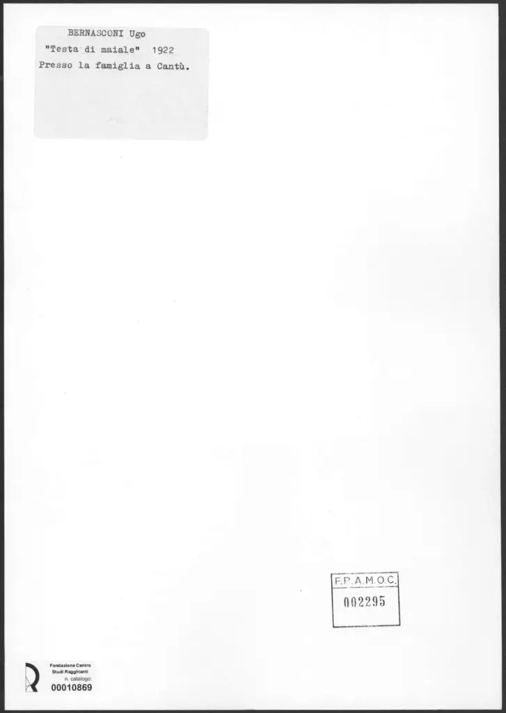 Bernasconi, Ugo - sec. XX -