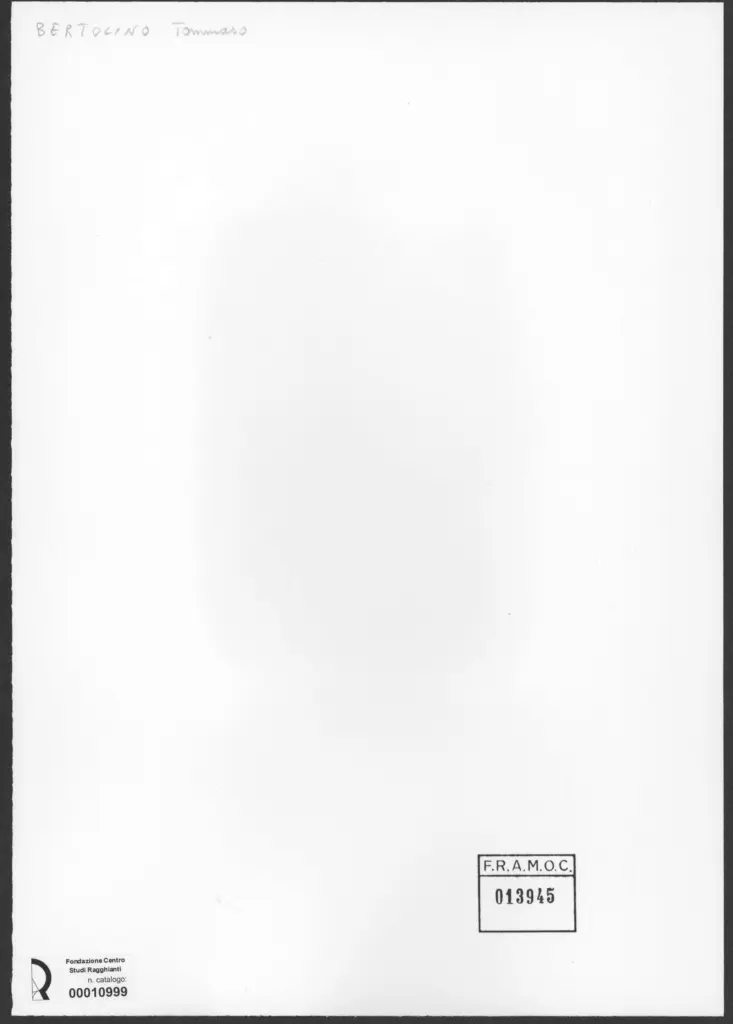 Anonimo , Bertolino, Tommaso - sec. XX - La caccia , retro