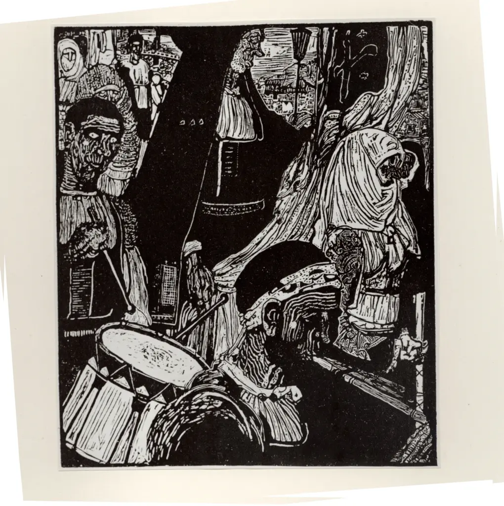 Anonimo , Biasi, Giuseppe - sec. XX - Lo stendardo , fronte