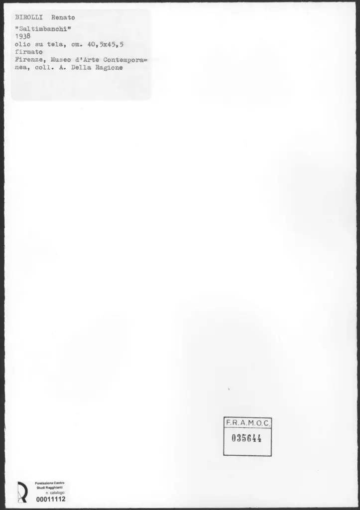 Birolli, Renato - sec. XX - , retro