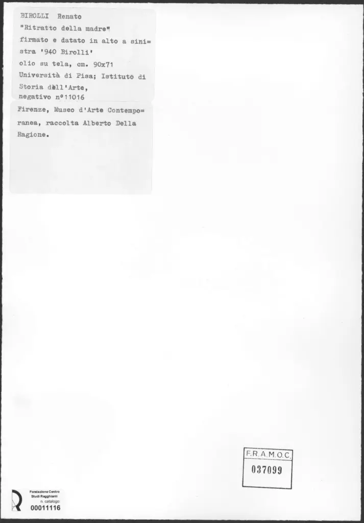 Birolli, Renato - sec. XX , retro