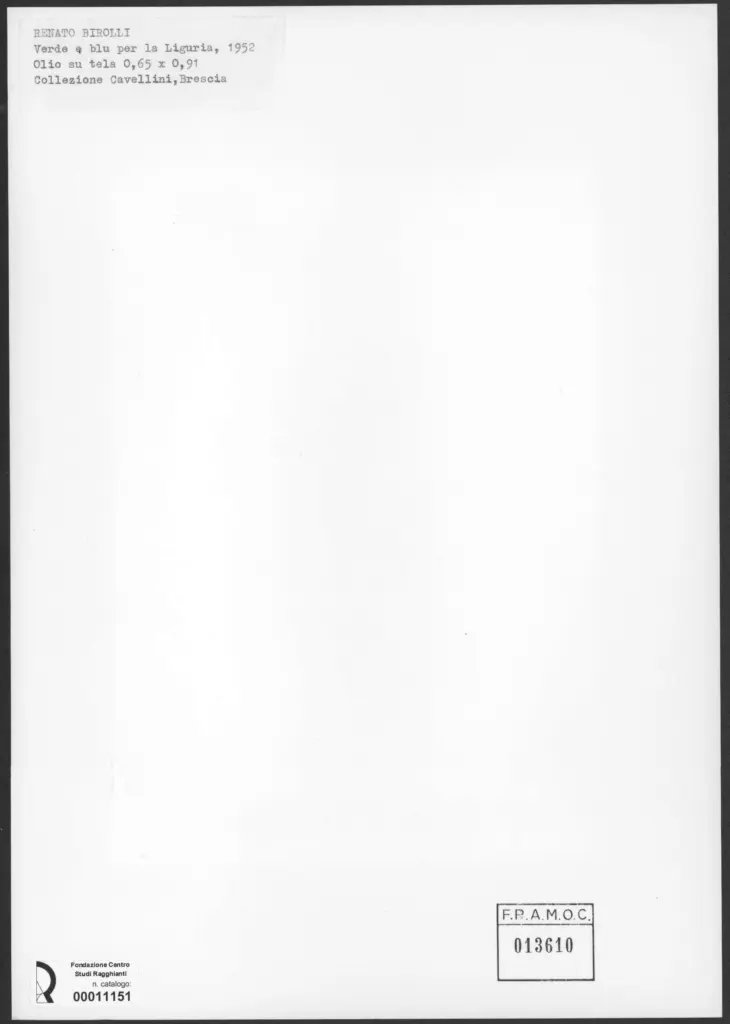 Birolli, Renato - sec. XX - , retro