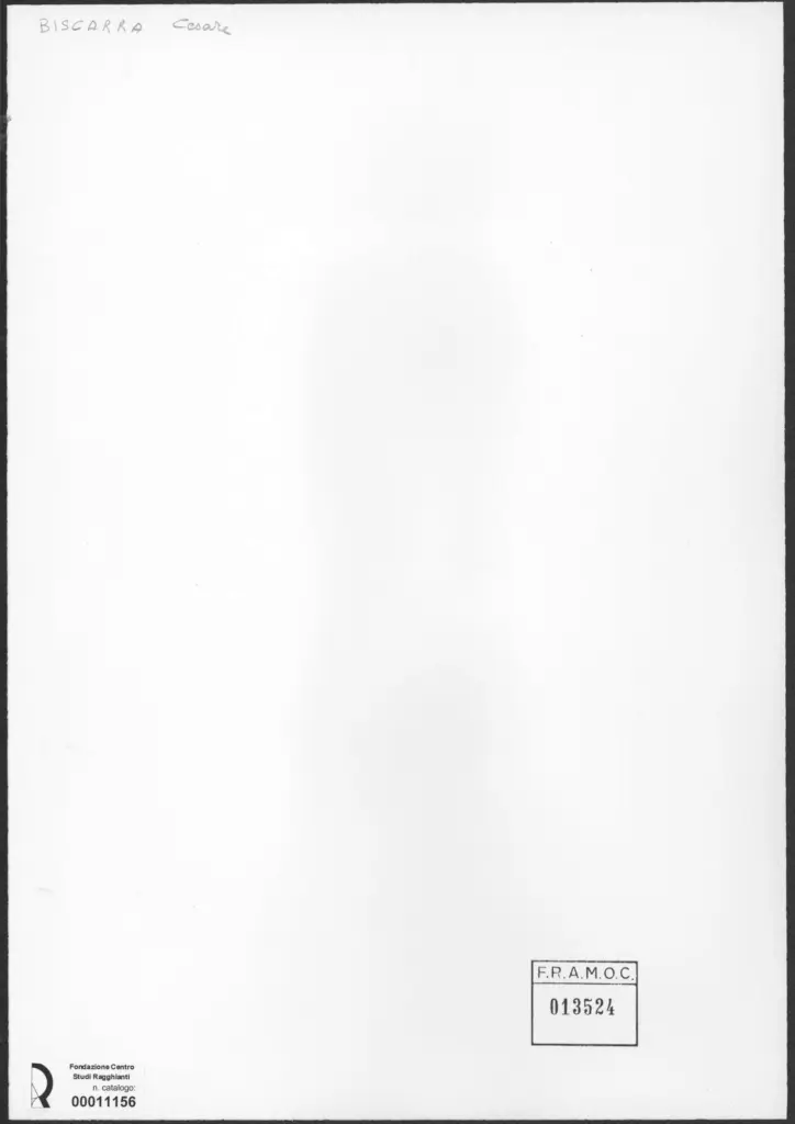 Anonimo , Biscarra, Cesare - sec. XX - Nudo di donna , retro