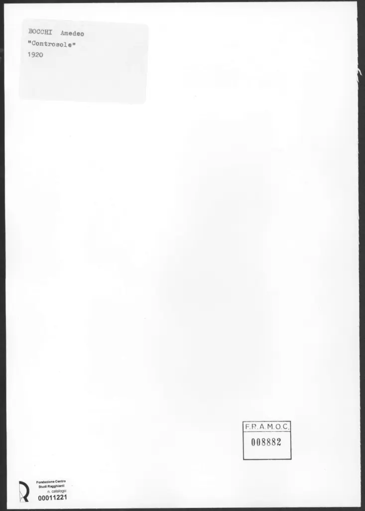 Anonimo , Bocchi, Amedeo - sec. XX - Controsole , retro