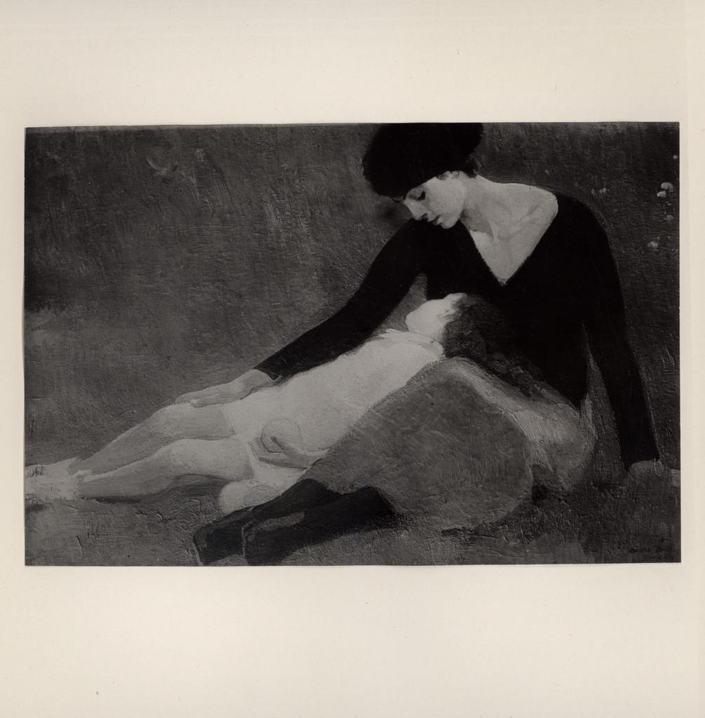 Anonimo , Bocchi, Amedeo - sec. XX - Bambina che dorme , fronte